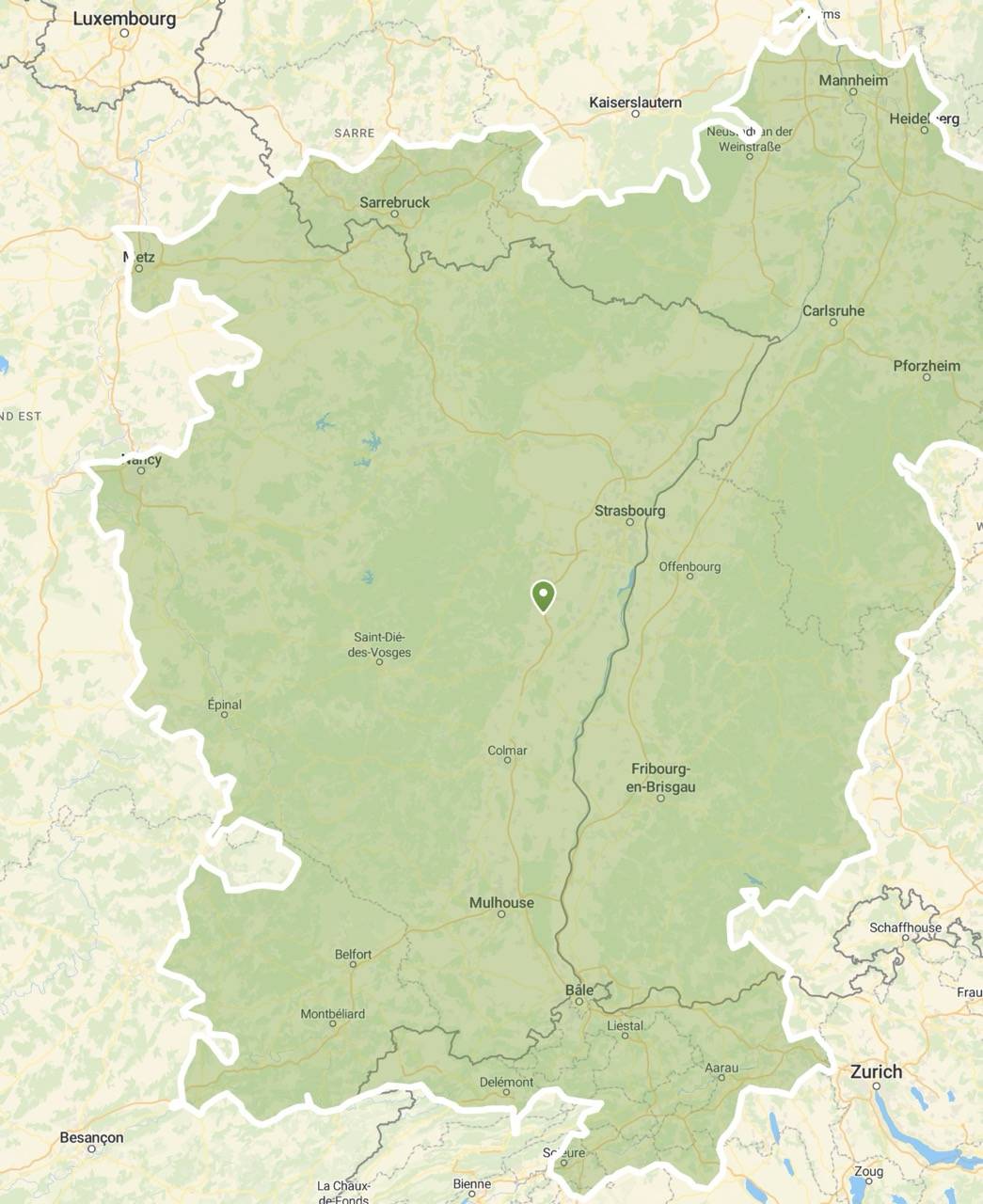 Zone de chalandise & d'intervention