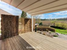 Installation d'une clôture en bois sur une terrasse en Alsace